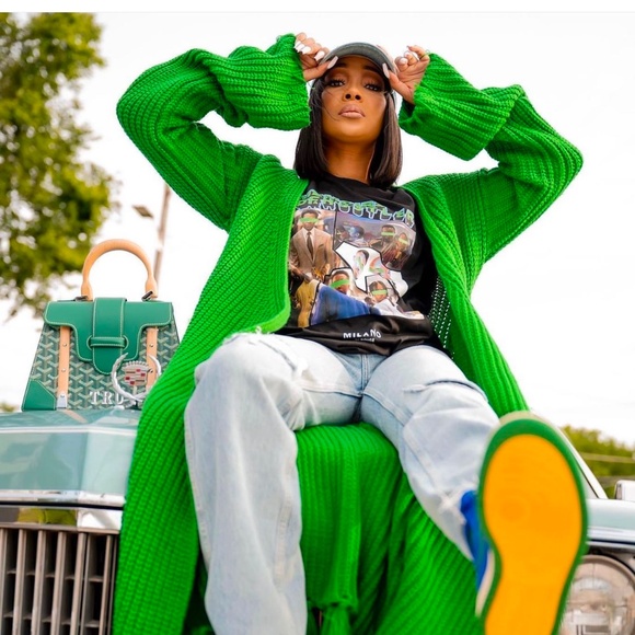 New Hanifah Miyah Knit Cardigan Dress L/XL - Picture 3 of 3